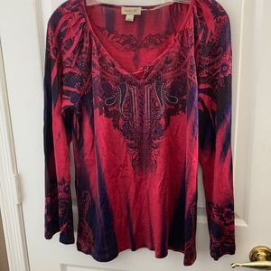 FINAL MARKDOWN One world boho style top medium
